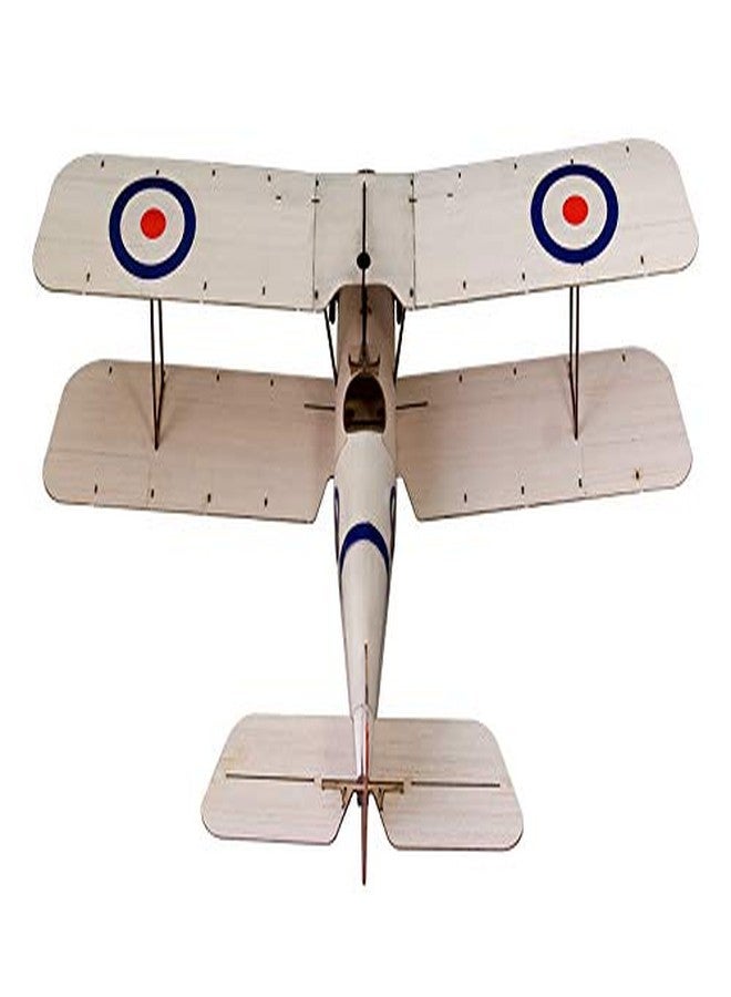 Viloga Micro Balsa Wood Model Airplane SE5A Biplane, 14.8'' Wingspan Laser Cut Unassembled Model Airplanes Kits to Build for Adults, DIY Mini RC Plane for Indoor Fly (KIT+Motor+ESC+Servos) - Image 3